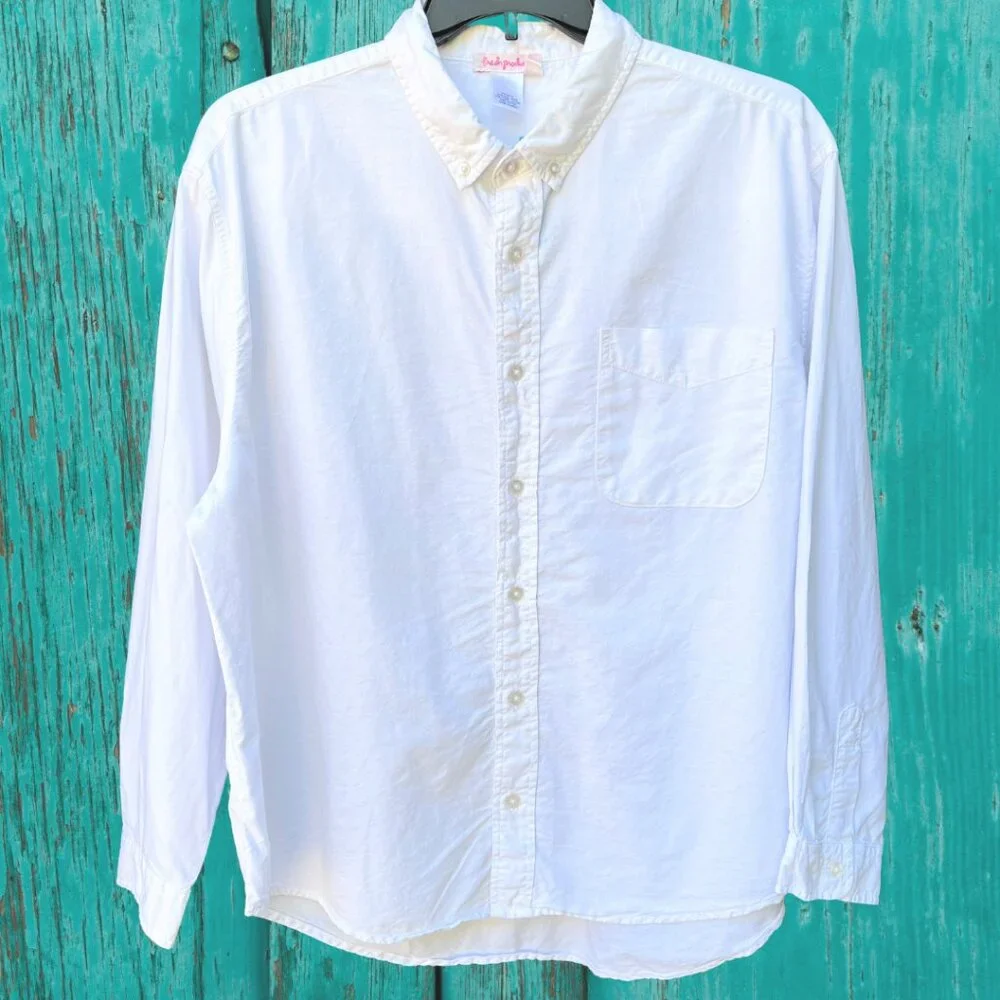 Fresh Produce Men’s White Button Down Shirt NWT